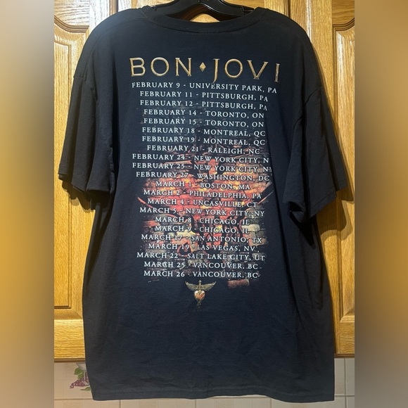 2011 Bon Jovi Live Tour Band Concert T-Shirt Men’s XL EUC - Picture 6 of 7